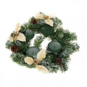Decorated advent garland