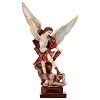 saint michael the archangel statue in marble dust 20 cm medjugorje