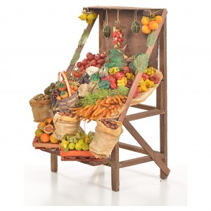 Nativity accessory, greengrocer's stall 20x27x44cm