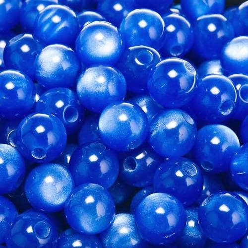 beads rosaries imitation blue pearls round