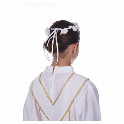 first communion floral chaplet