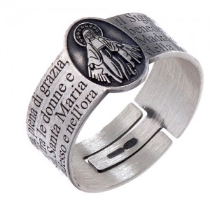 holy mary ring silver