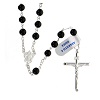 rosary 925 silver and onyx 6mm