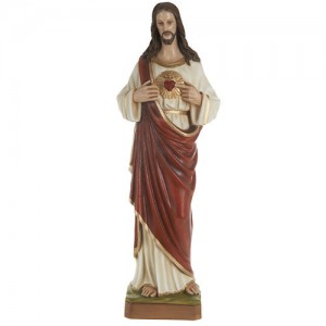 statue of jesus heart