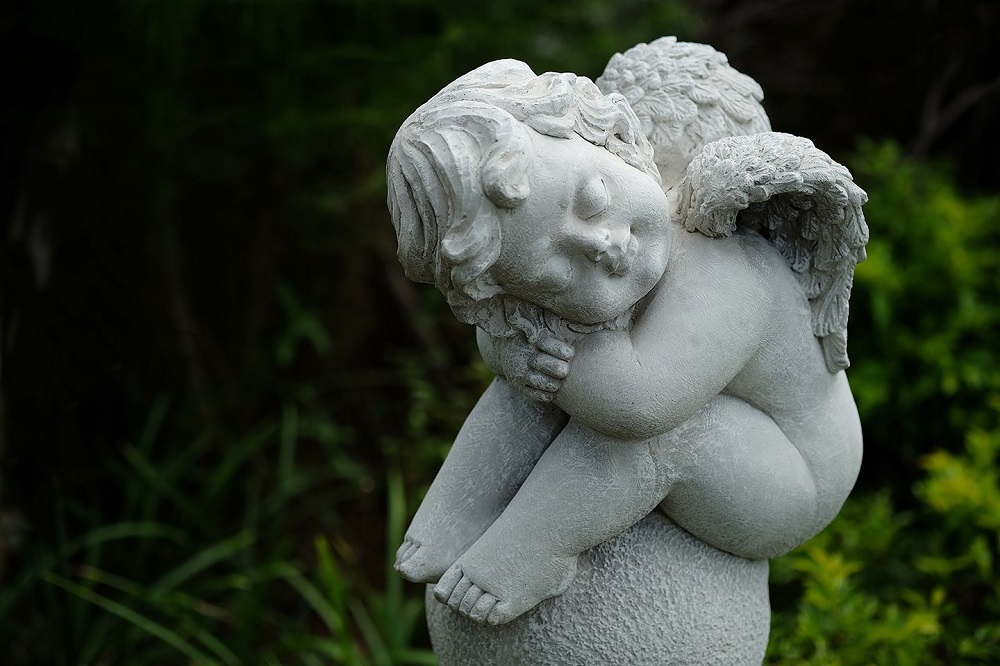 Sleeping garden angel