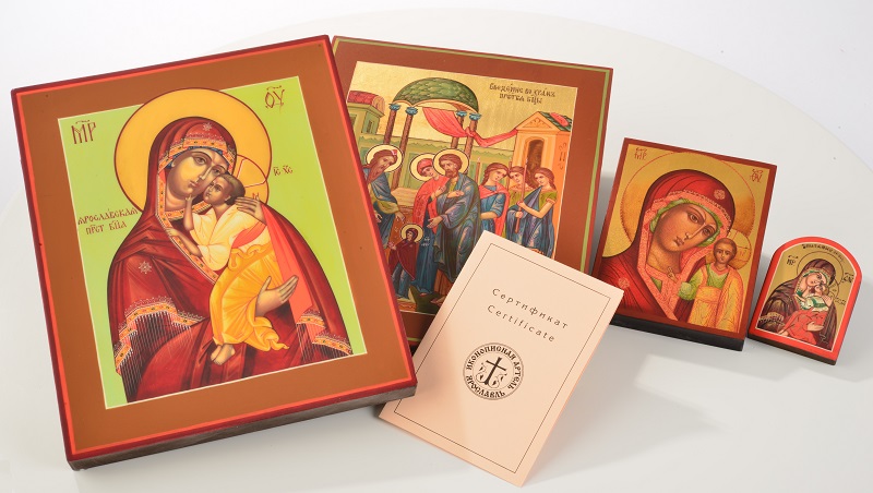 painted Russian icons