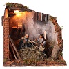 Animated nativity scene, men repairing chairs 12cm