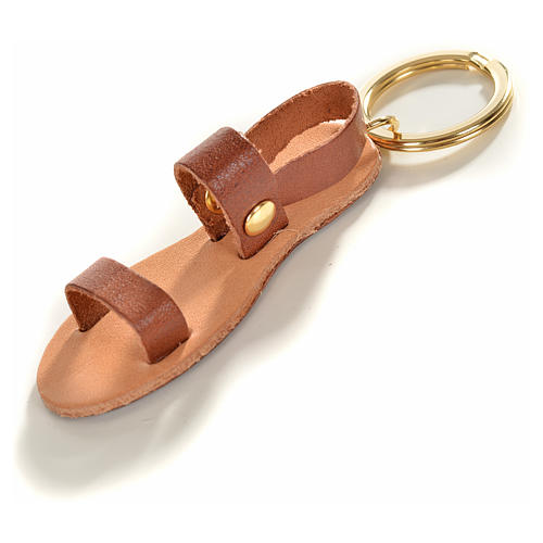 Franciscan sandals keychain in real leather