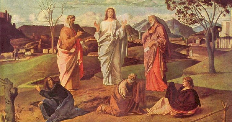 The transfiguration of Jesus Christ