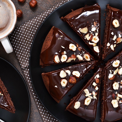 creamy dark chocolate cake