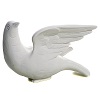 Dove facing up in Carrara marble dust