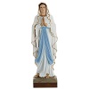 statue of our lady of lourdes in fibreglass 85 cm for external use