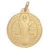saint benedict 18k gold medal