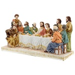 last supper golden tablecloth