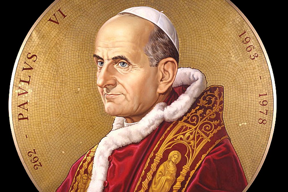 Pope Paul VI, his memory celebrated on 29 May