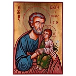 Icon of Saint Joseph and Baby Jesus 