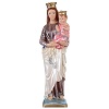 Our Lady of Mount Carmel 30 cm in mother-of-pearl plaster