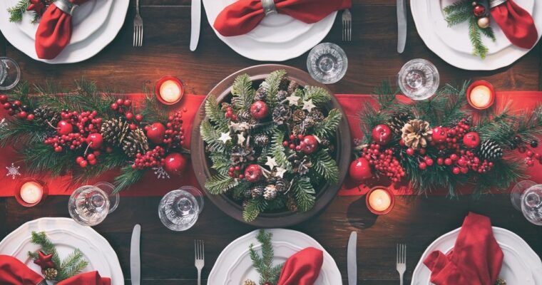Setting the table at Christmas: plus many DIY ideas