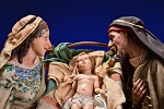 The birth of baby Jesus