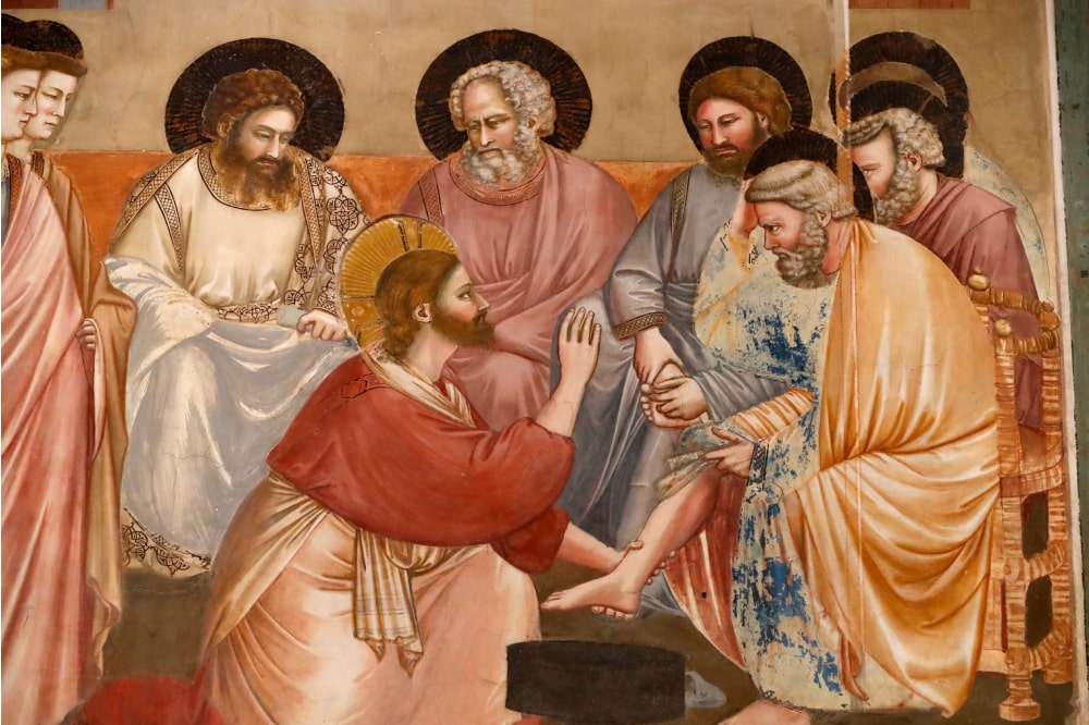 The washing of the feet, the symbol of God’s love