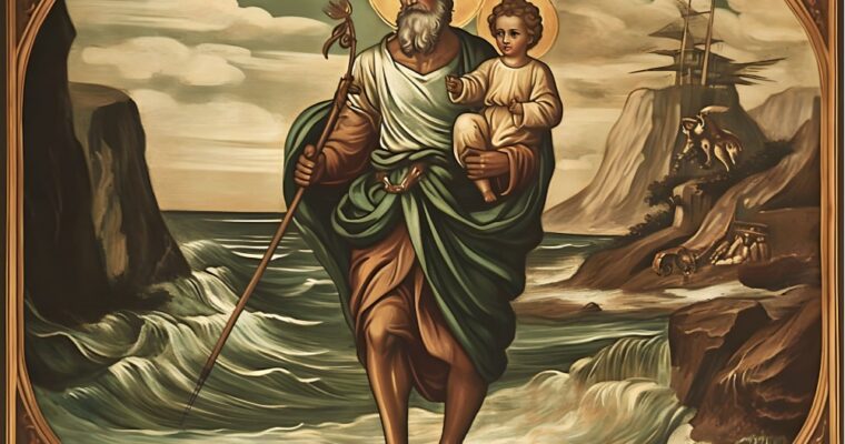 Saint Christopher, the Patron Saint of Pilgrims