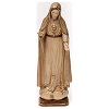 Immaculate Heart of Mary, Grodnertal, brown-colored wood.