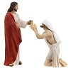 Santons scene from the life of Jesus – healing of the blind 9 cm