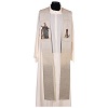 Saint Barbara ivory stole with tower