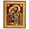 Greek relief icon of the Holy Family