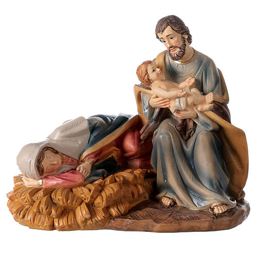 Reclining Nativity, 20 cm, painted resin composition (2)