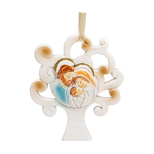 Wall resin ornament, Tree of Life with Holy Family