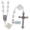 Rosary in mother-of-pearl with 3x3 mm grains