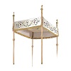 Processional canopy with cannetille fringe, 55x63 in