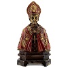 St. Januarius bust resin golden details 14 cm 